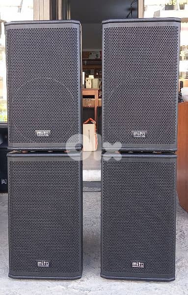 4 speaker 10 inch passive (500w 1) brand mito