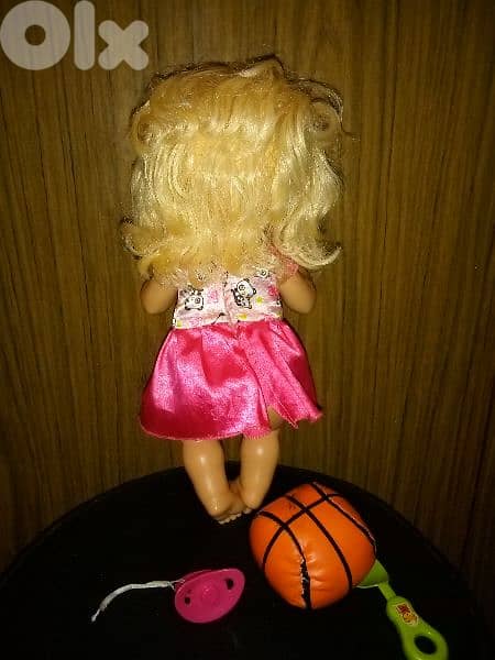 BABY ALIVE Hasbro As new doll+Pacifier+Basket anti stress ball+Fork=24 2