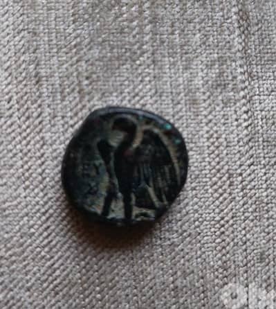 Ancient Ptolomaic Bronze Coin Ptolemy I Soter Eygpt  Eagle year 305 BC