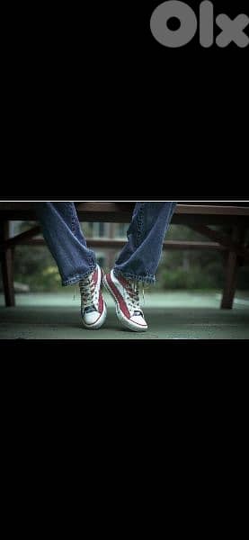 original vintage converse size 43 men worn twice