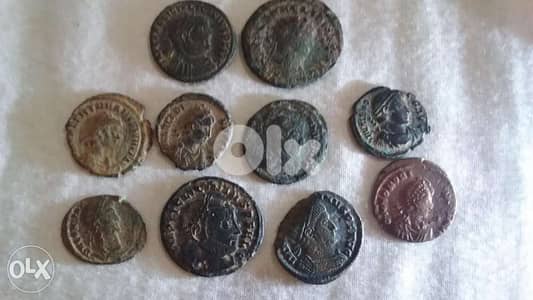 Roman coin for Emperor Declotian & Contantine I year 284& 307 AD