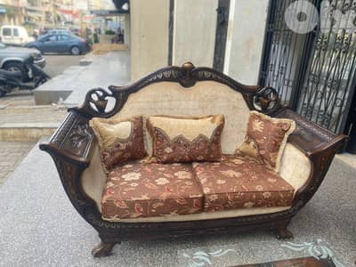 طقم كنبايات خشب زان