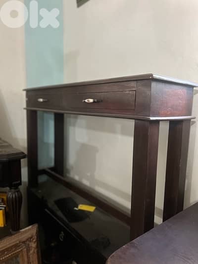 solid wood console