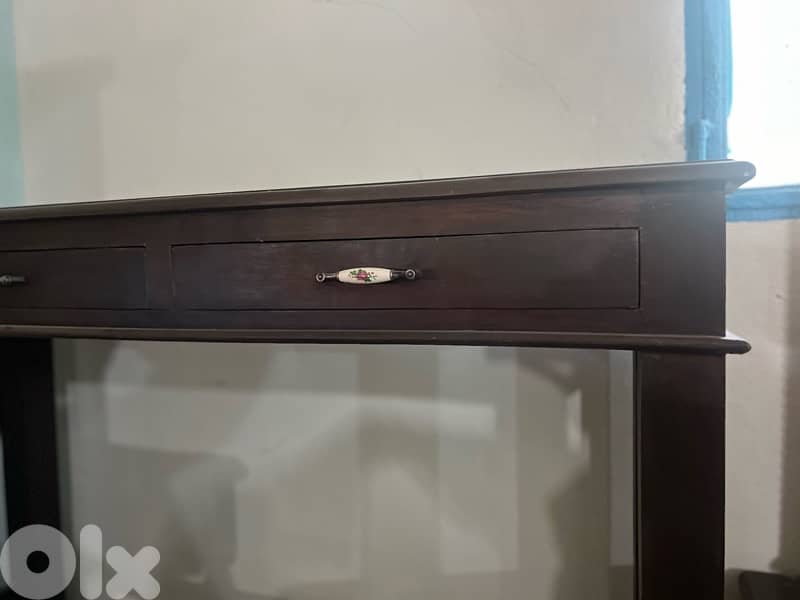 solid wood console 2