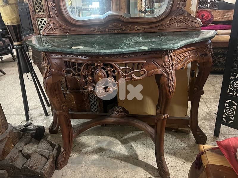 solid  wood console 3