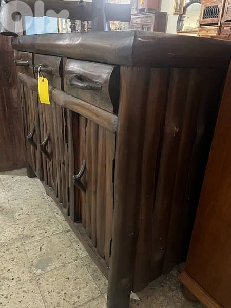 solid wood console with mirror 5