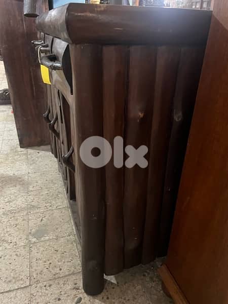 solid wood console with mirror 7