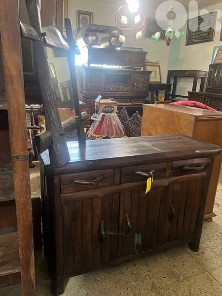 solid wood console with mirror 8