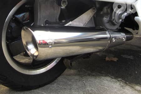 vespa gts / gtv Spark exhaust technology carbon and stainless