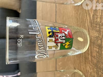 Vintage PILSNER URQUELL Beer Glasses