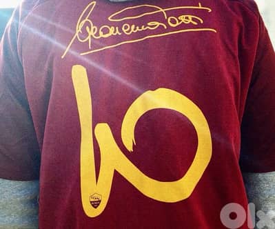 Roma totti signed printing retirement special edition nike jersey ٢٠١٧