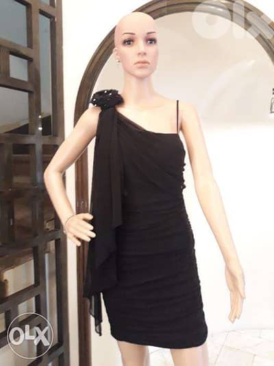 فستان كوكتيل مس دينيم كتير مرتب - قياس ميديوم 40/42 Miss Denim Size M