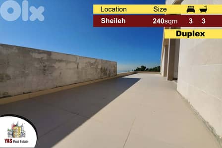 Sheileh 240m2 | Duplex | New | Panoramic View | Prime |