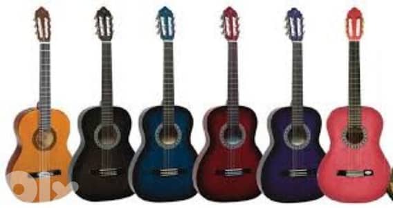 guitars 3/4 4/4 1/2 all colours