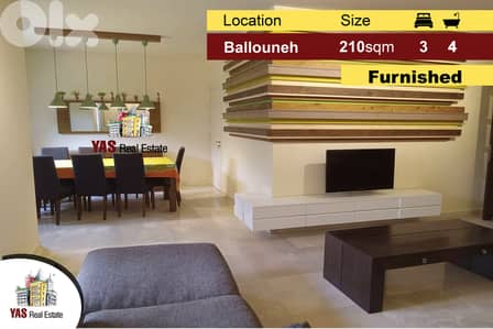 Ballouneh 210m2 | 180m2 Garden | Mint Condition | Furnished | View |