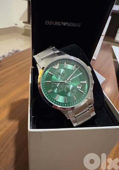 Authentic Emprio Armani Green & Silver