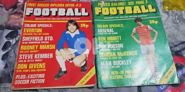very old football  magazine from England