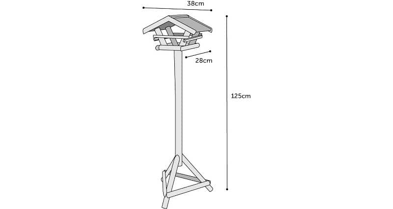 dobat bird stand with table 2