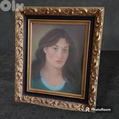 A late 19th. century French Pastel portrait by Balint