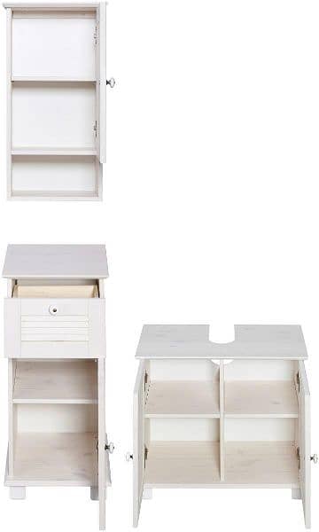 well time pine wood bath furniture. 3pc