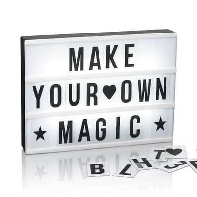 led light letter box with 175pc