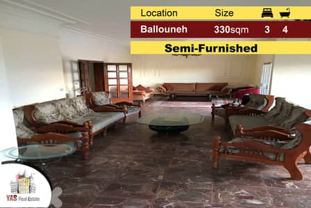 Ballouneh 330m2 | Well Maintained | Partly Furnished | Catch | EL |