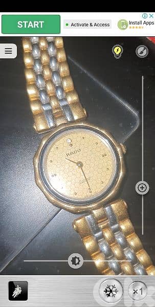 Rado sapphir crystal Swiss made water resistant