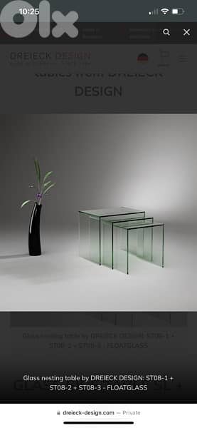 like new 3 tables set glass original super clean