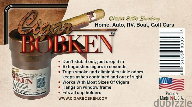 Cigar and Pipe Ashtray (Black) - For vehicles 5