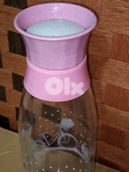 glass milk,water and juice bottles 3