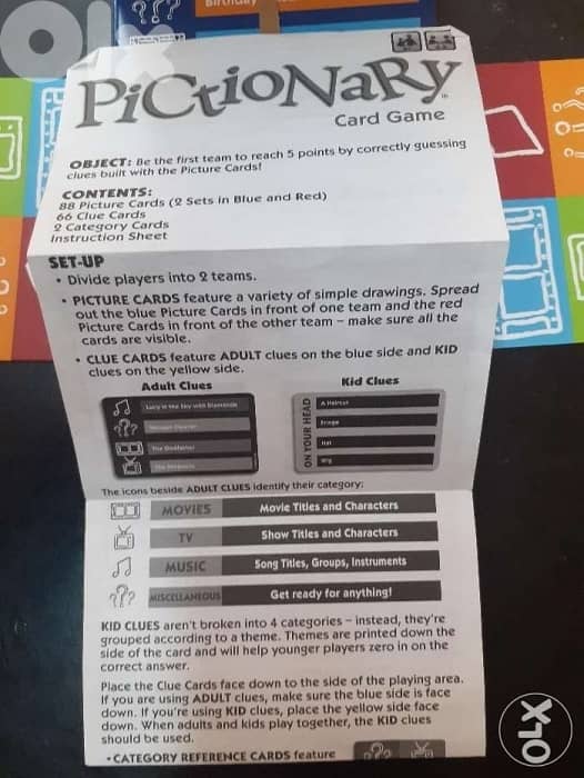 Pictionary card game 4