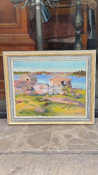 لوحة رسم زيتي اوروبية
