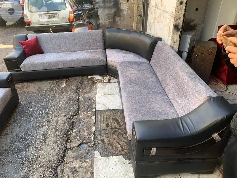 أوضة قعدة زاوية شغل istikbal بتفتح صندوق وتخت 2