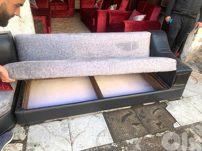 أوضة قعدة زاوية شغل istikbal بتفتح صندوق وتخت 5