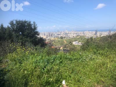 mansourieh main road two plots 1988 sqm open sea view Ref#6092