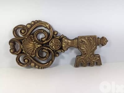 Skeleton Key Wall Hanging Plaque Vintage