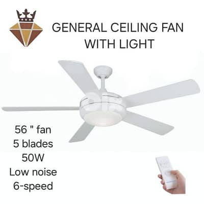 ceiling fan with led light and remote