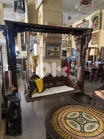 solid wood teak massef swing