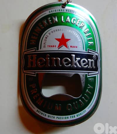 Heineken promotionnal metal bottle cap opener