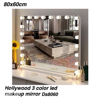 brand new Hollywood 3 color led makeup mirror Ds8060