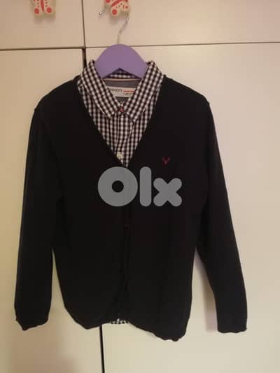 Minoti Shirt and Cardigan