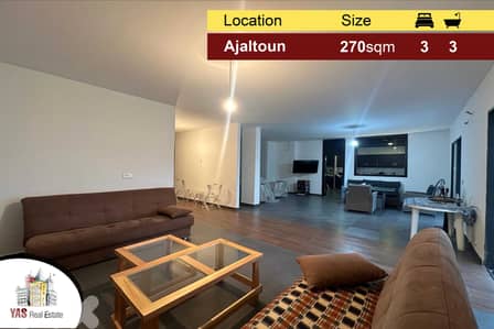 Ajaltoun 270m2 | Main Road | Fully Redesigned | View | Catch | AC |