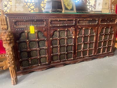solid wood teak maseef dersoir with copper