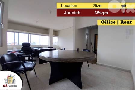 Jounieh 35m2 | Office for Rent | Partly Furnished | Renovated |ac IV |
