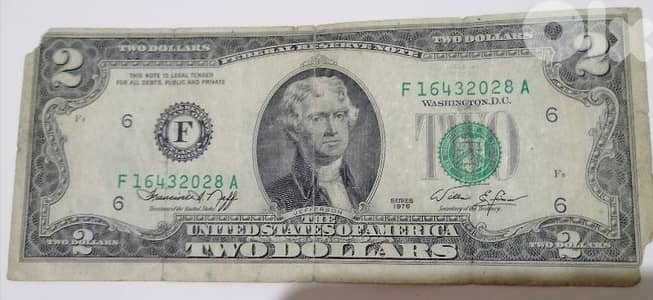 2 dollar bill 1976