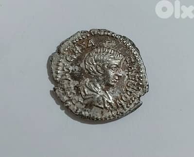 Geta ancient Roman Ceasar Son Septimus Severus silver coin year 200 AD