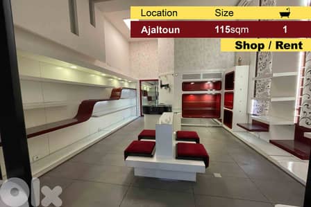 Ajaltoun 60m2 Shop | 55m2 mezzanine | Ultra Upgraded | Prime | Rent |