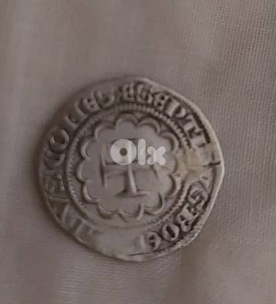 Crusader knight templars Silver Coin 12th century