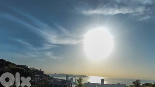 340 SQM Apartment in Rabieh, Metn with Breathtaking Sea View & Garden