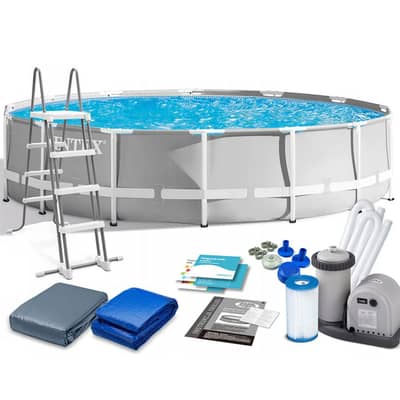 Intex pool 5.49 x 1.22 m Full package Bestway مسبح بركة